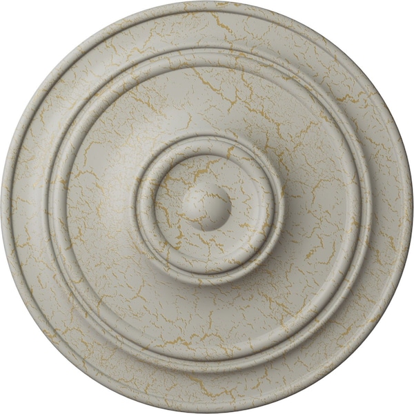 Ekena Millwork Small Classic Ceiling Medallion (Fits Canopies up to 10"), 40 1/4"OD x 3 1/8"P, Pot of Cream Crackle CM40CLPCC - main